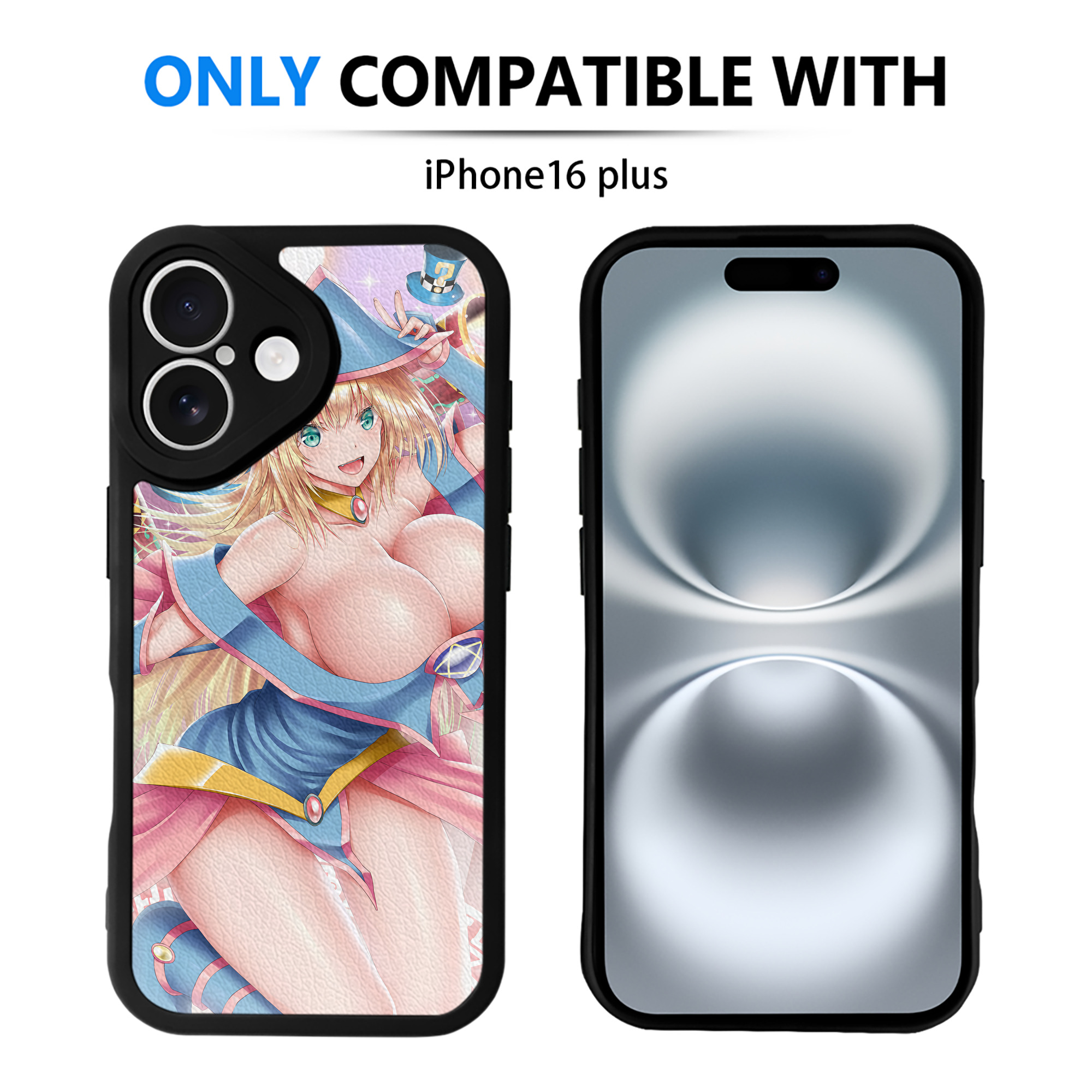 （画像用） 遊☆戯☆王 Yu-Gi-Oh! 【iPhone 16シリーズ対応】シリコンスマホケース（レザー調） 材質：シリコン